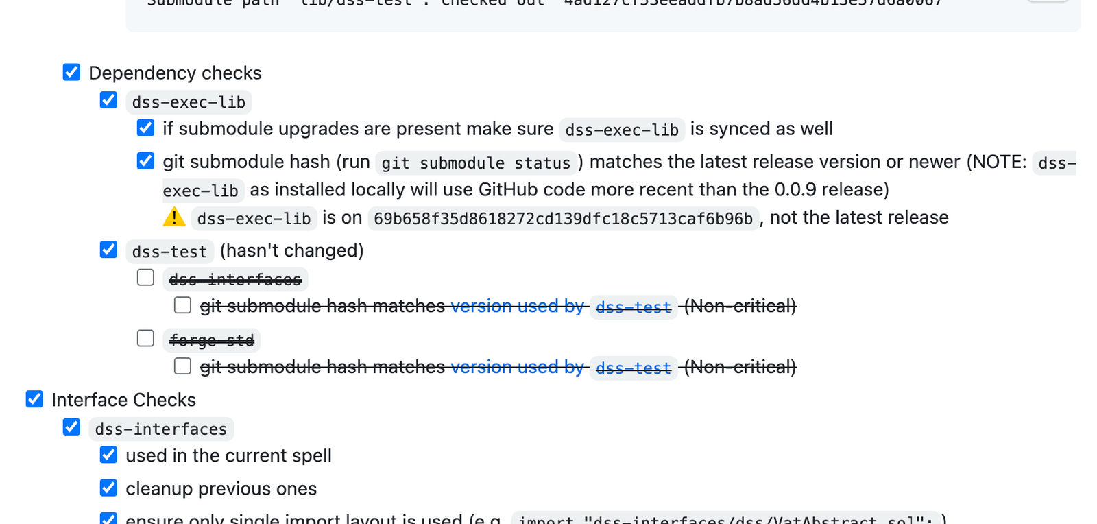 Preview of Governance payload development and review